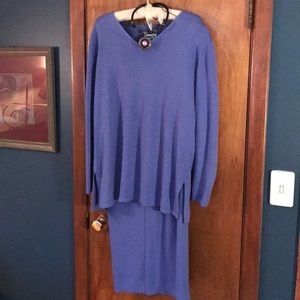 Periwinkle Sweater top & skirt for your next event